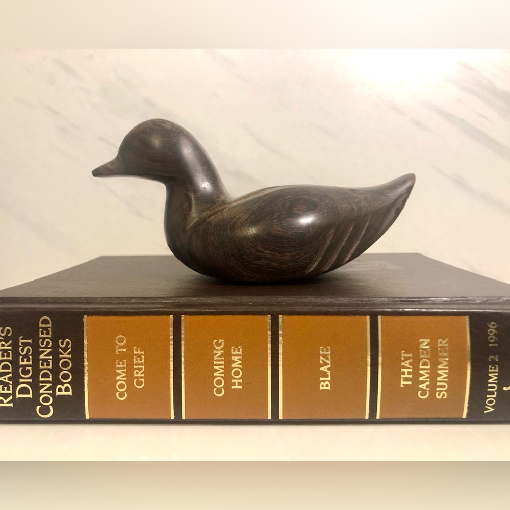 Carved Ironwood Duck Figurine